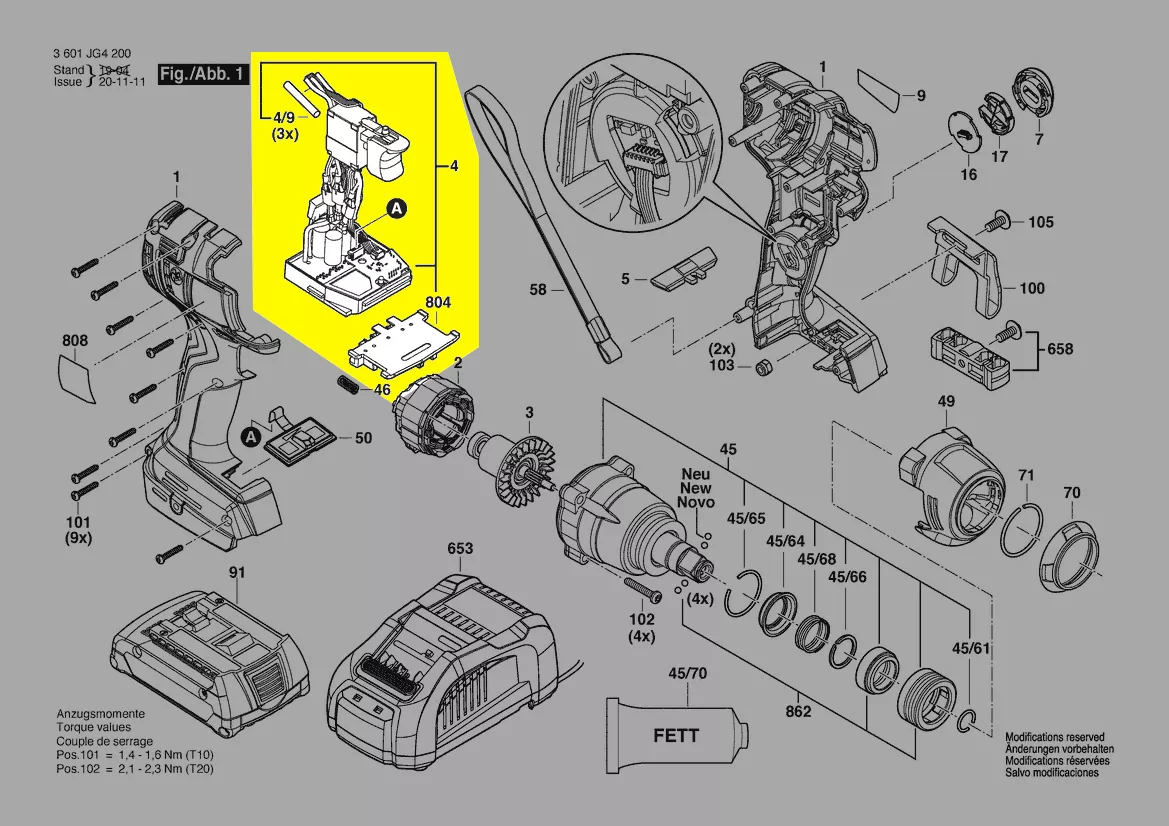 Module électronique réf. 1 607 233 5EV Bosch
